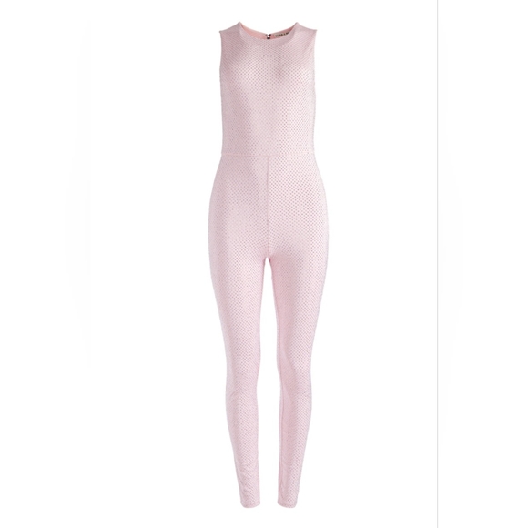 ALICE + OLIVIA FREDDIE CREWNECK EMBELLISHED CATSUIT SIZE 6 $595 - Picture 7 of 11